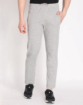 fitted track pants with drawstring