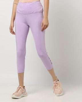 fitted track pants with elasticated waist