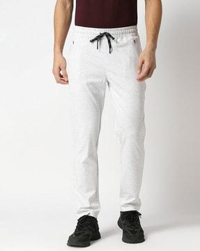 fitted track pants with pockets