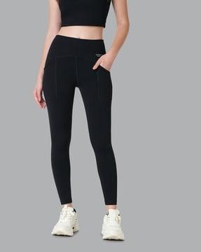 fitted track pants with slip pockets