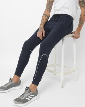 fitted trackpants with drawstring waist