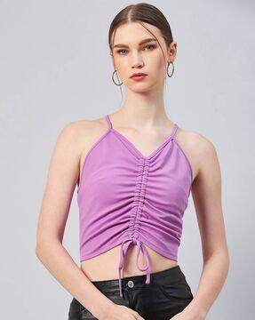 fitted v-neck camisole top