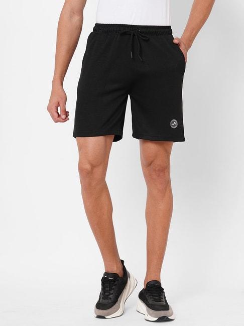 fitz black regular fit shorts
