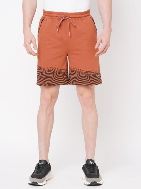 fitz brown sugar slim fit printed shorts