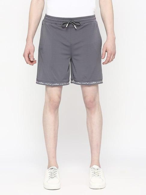 fitz charcoal grey slim fit shorts