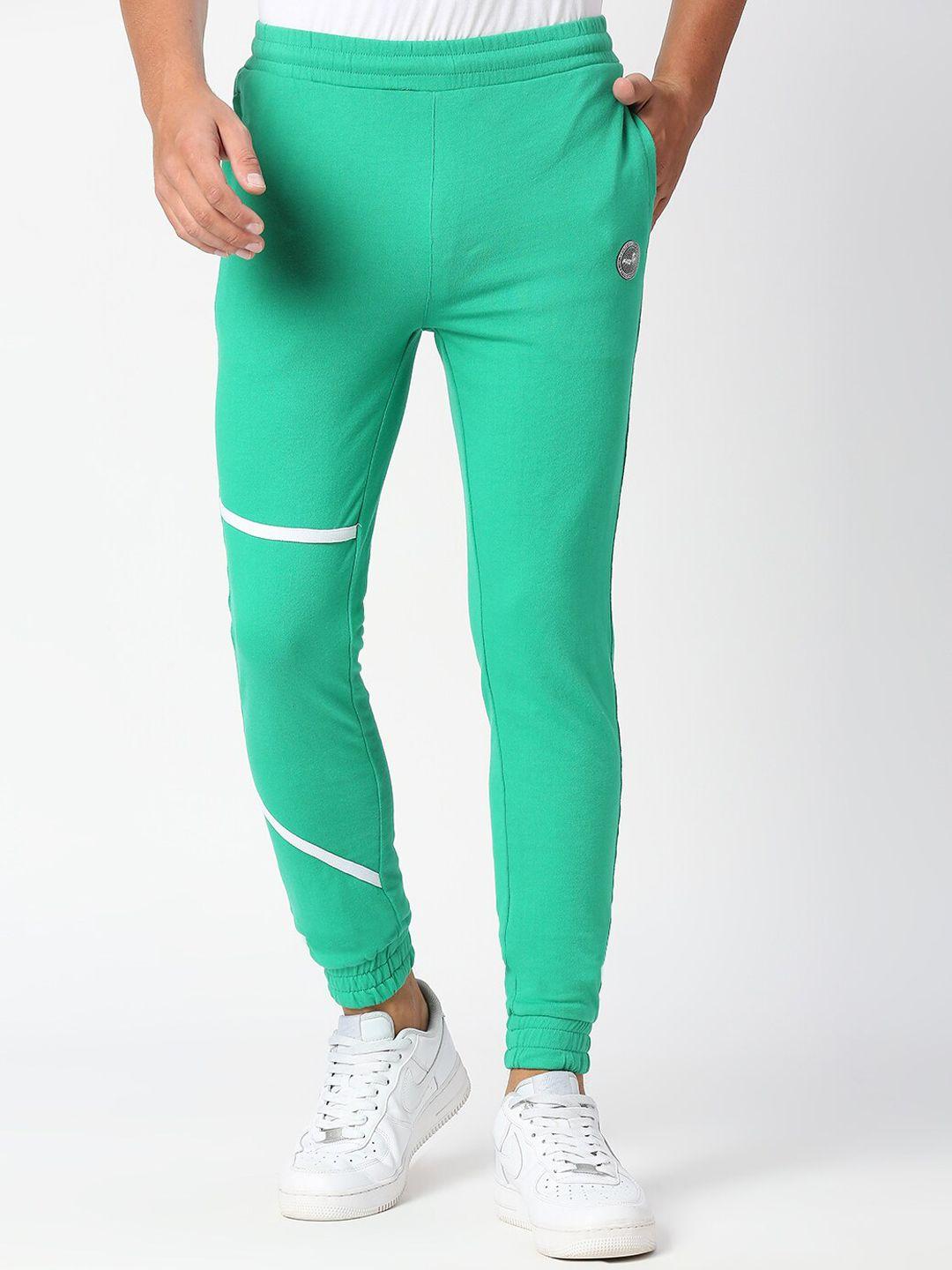 fitz men green solid joggers