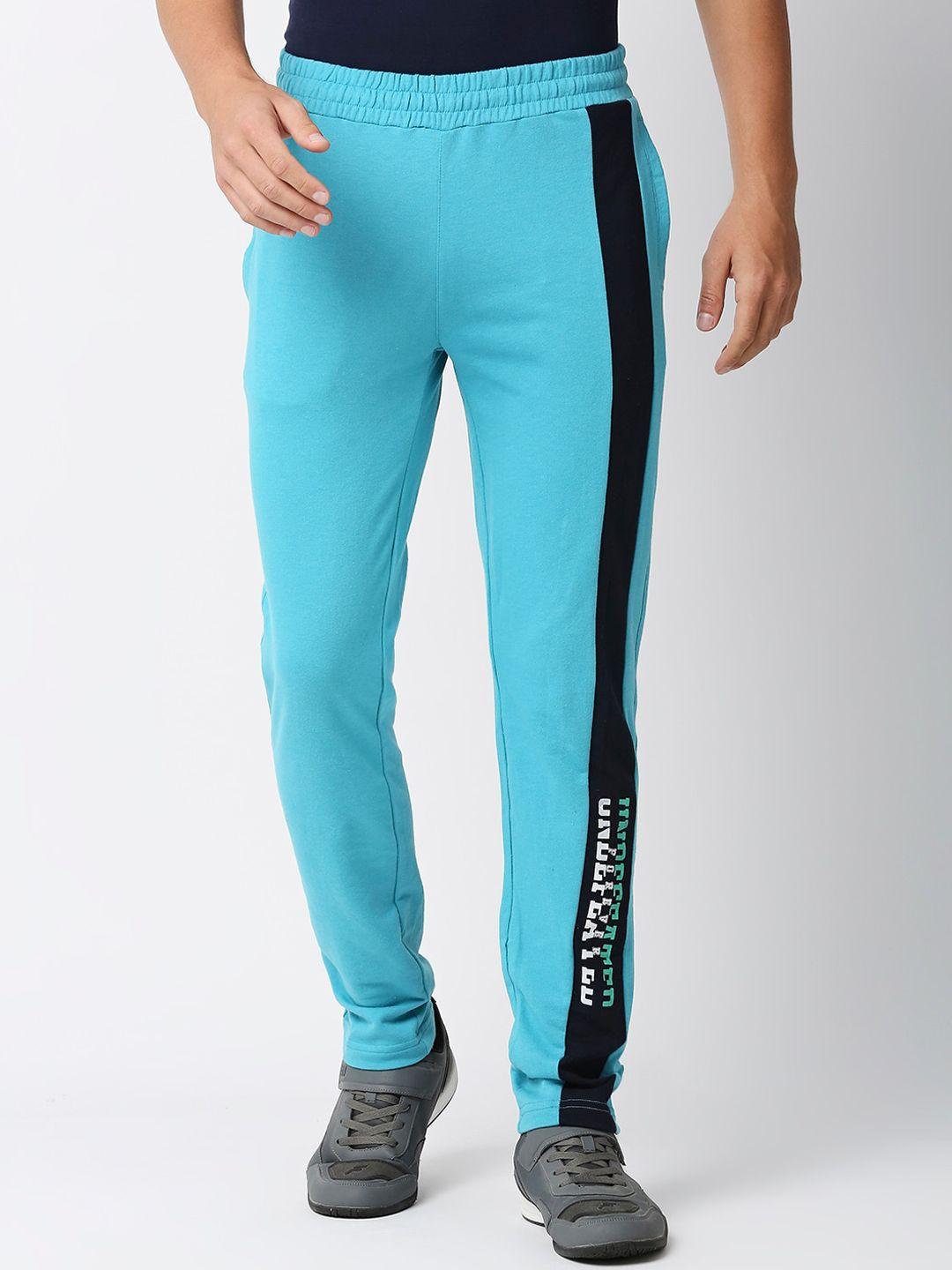 fitz men slim-fit mid-rise training or gym sports track pants