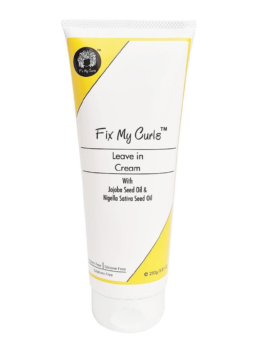 fix my curls leave in cream for curly and wavy hair 250 gm