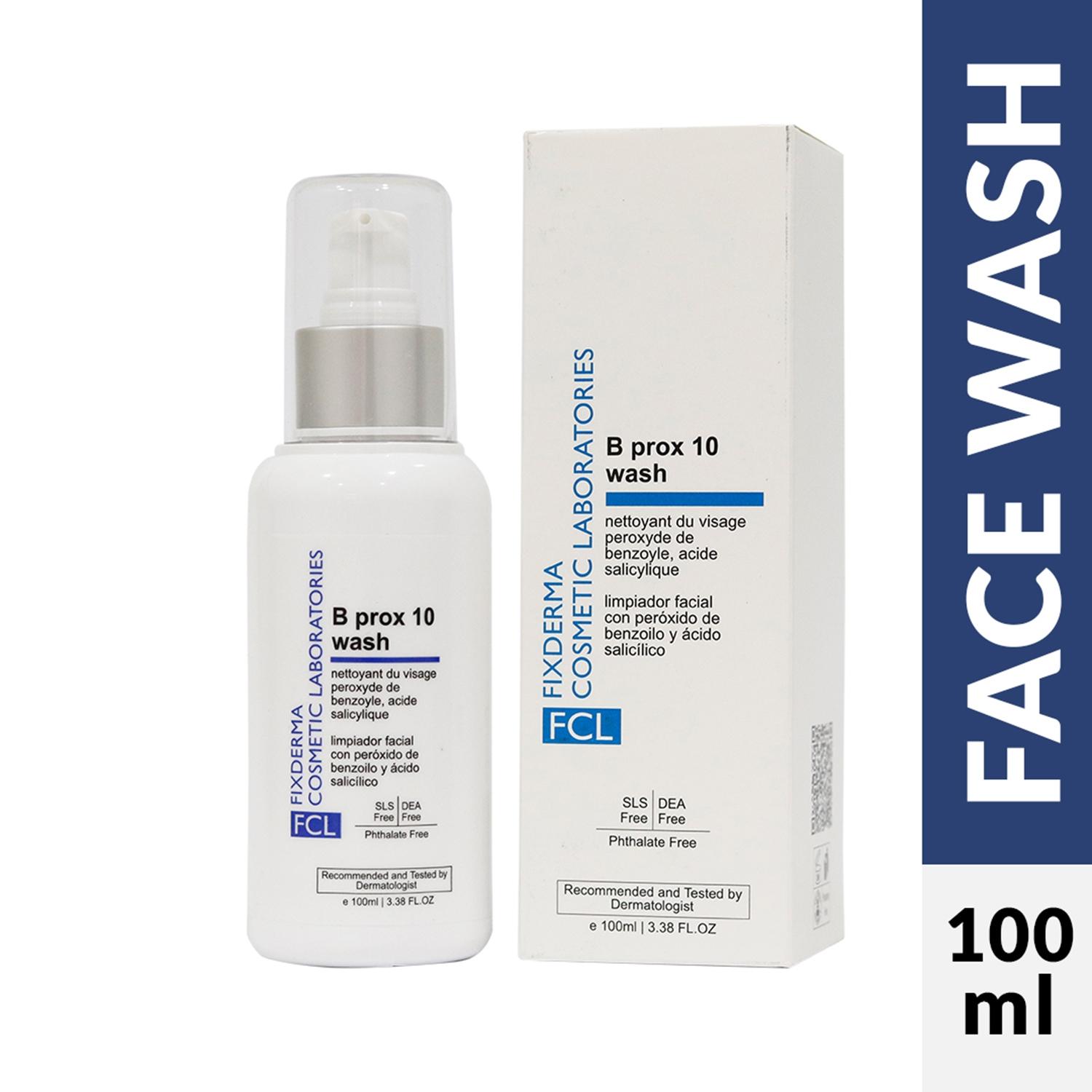 fixderma cosmetic laboratories b-prox 10 face wash (100ml)
