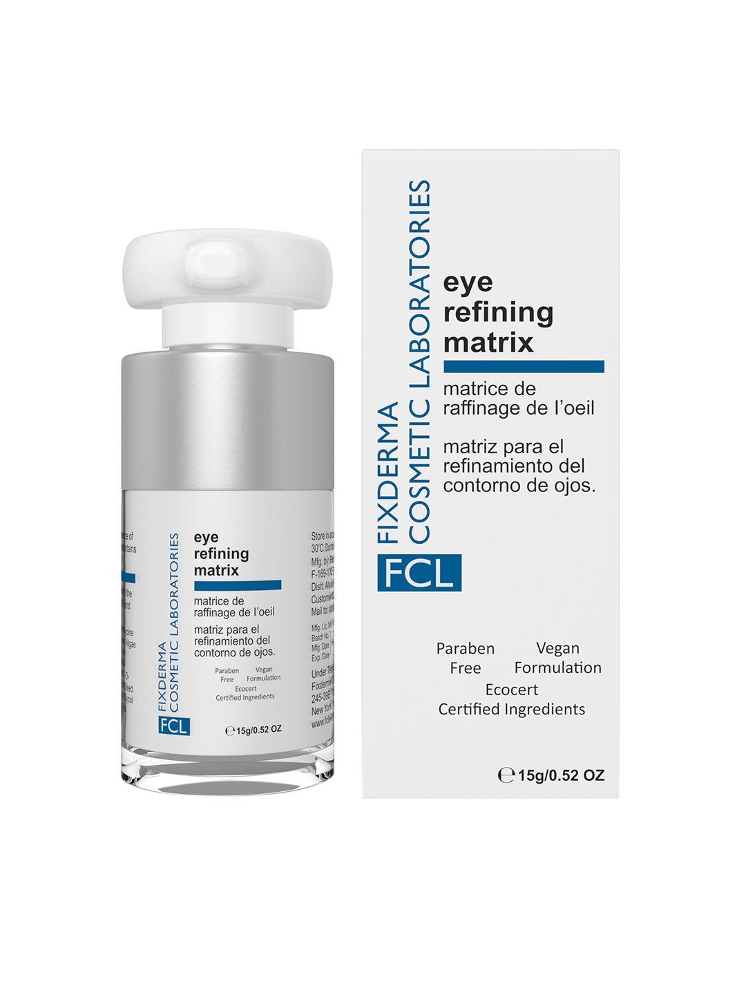 fixderma cosmetic laboratories eye refining gel matrix for dark circles & puffiness - 15g