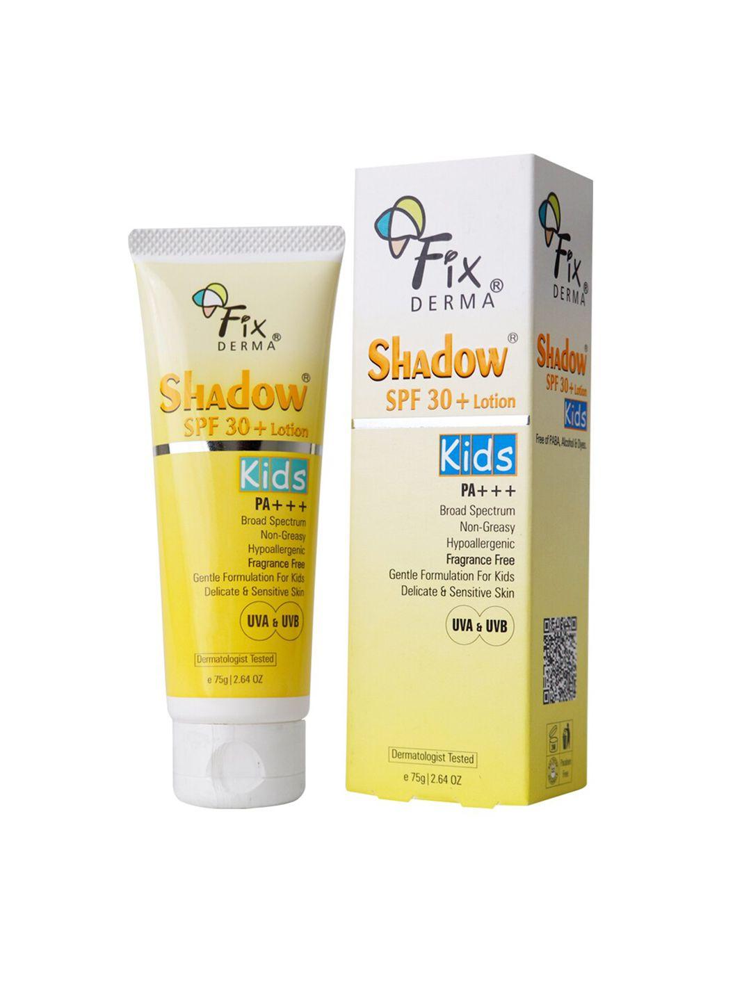 fixderma lightweight shadow kids spf 30+ lotion sunscreen - 75g