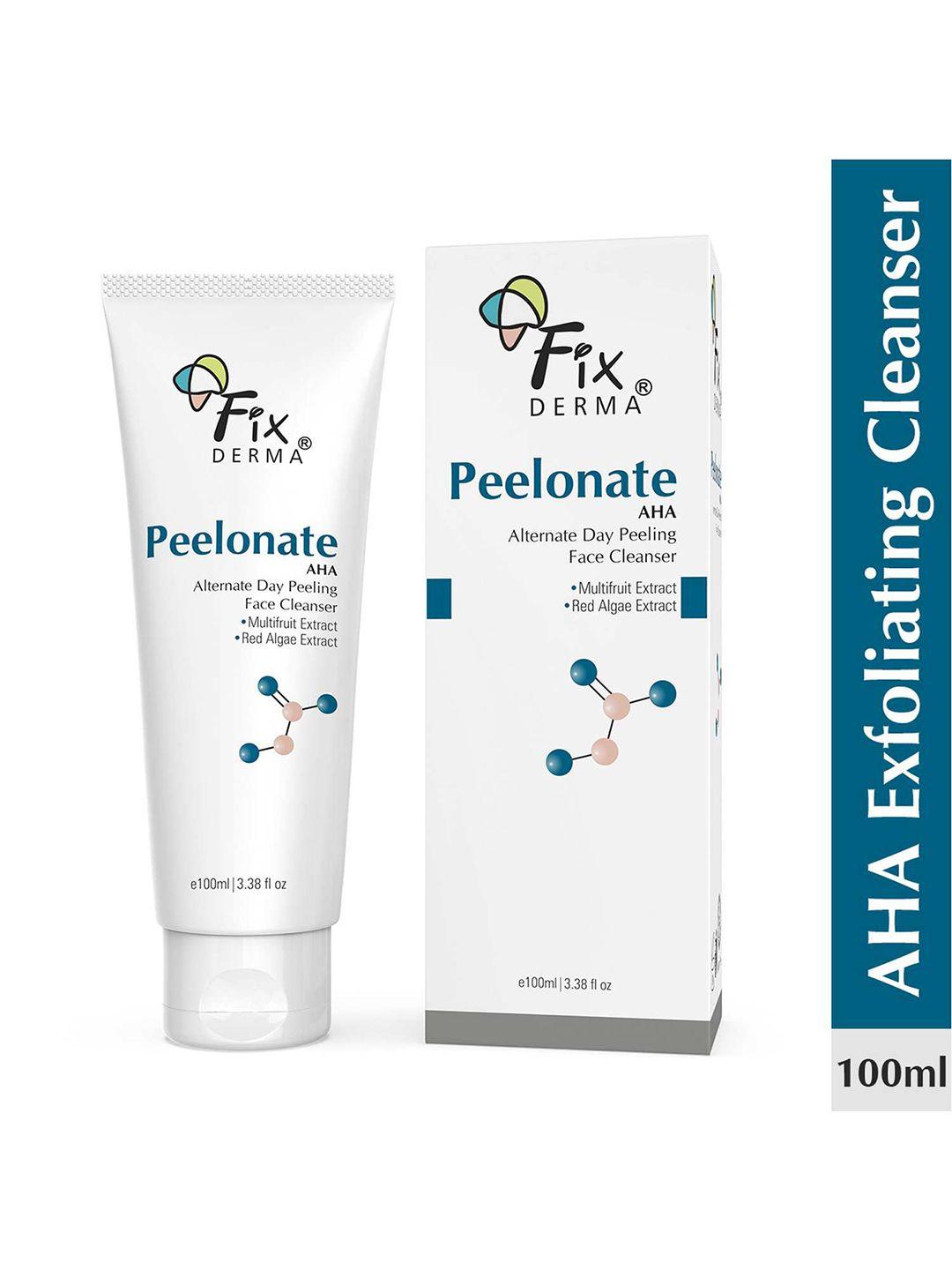 fixderma peelonate aha face cleanser & face exfoliator -100ml