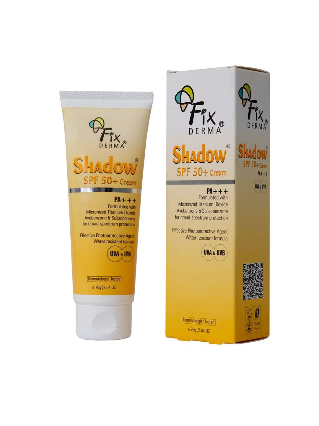 fixderma shadow sunscreen spf 50+ cream for dry skin with pa+++ protection - 75g