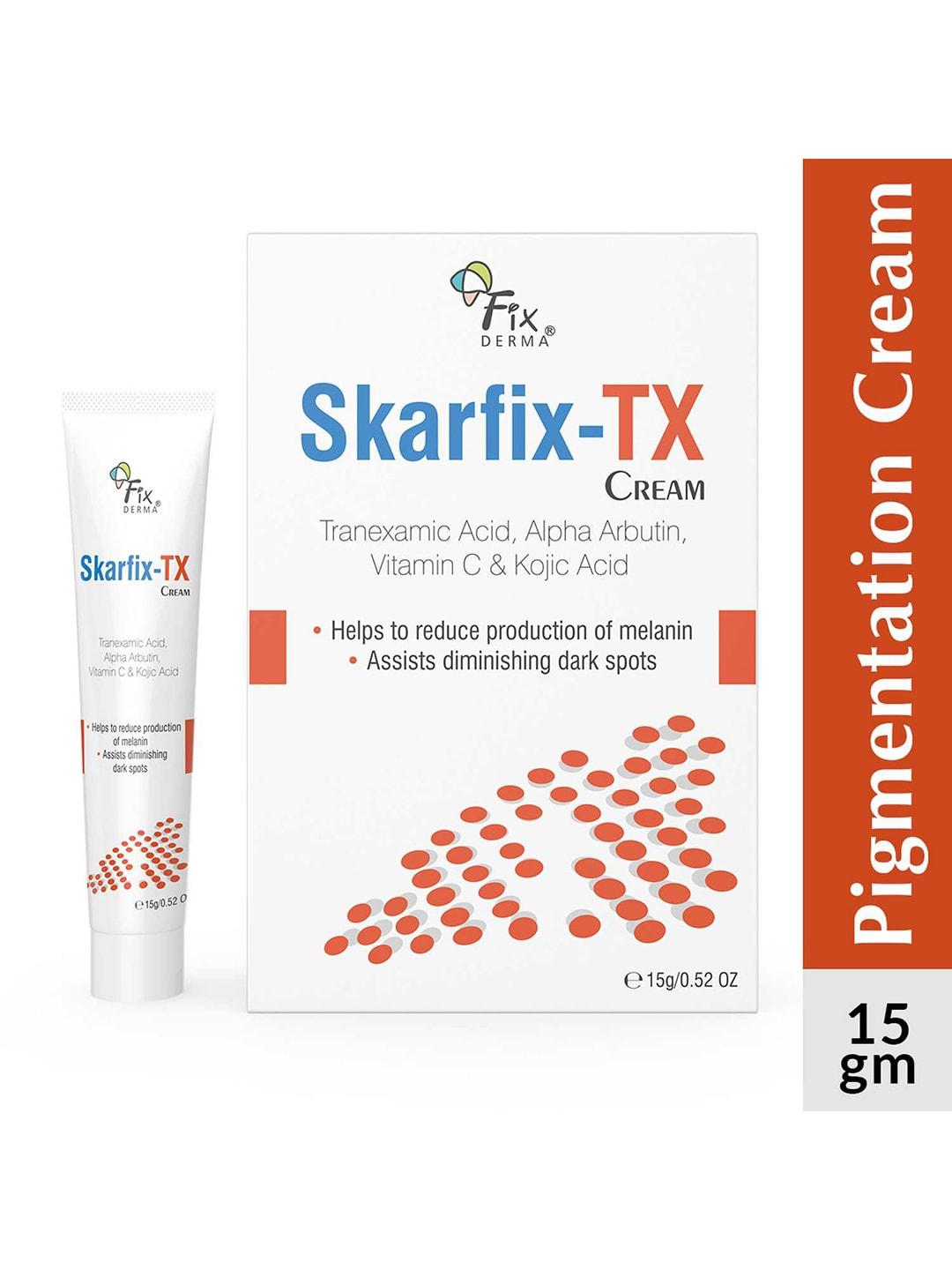 fixderma 10% tranexamic acid + 2% kojic acid + 1% arbutin skarfix -tx face cream - 15g