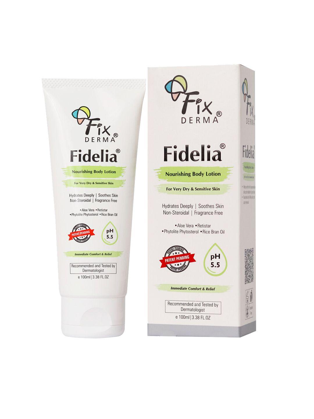 fixderma fidelia nourishing body lotion with rice brain oil & aloe vera - 100 ml