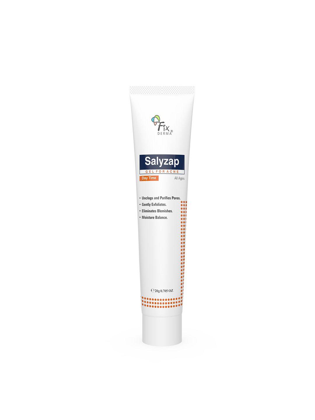 fixderma salicylic acid salyzap day time gel for acne scars & pimples - 20ml
