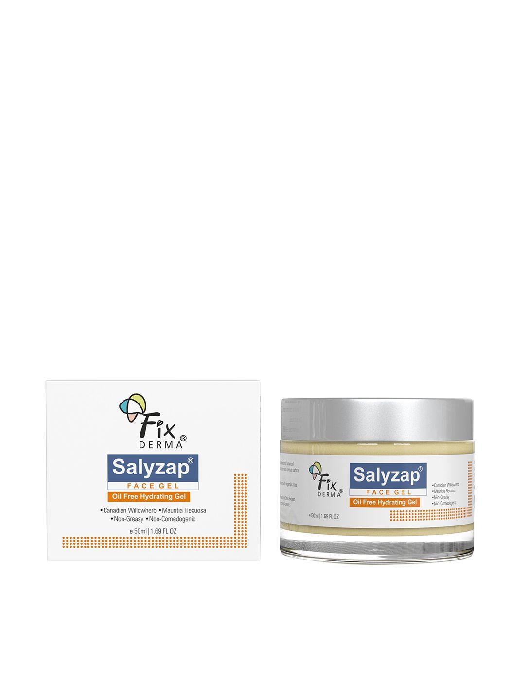 fixderma salyzap oil free dermatologist tested face gel - 50ml