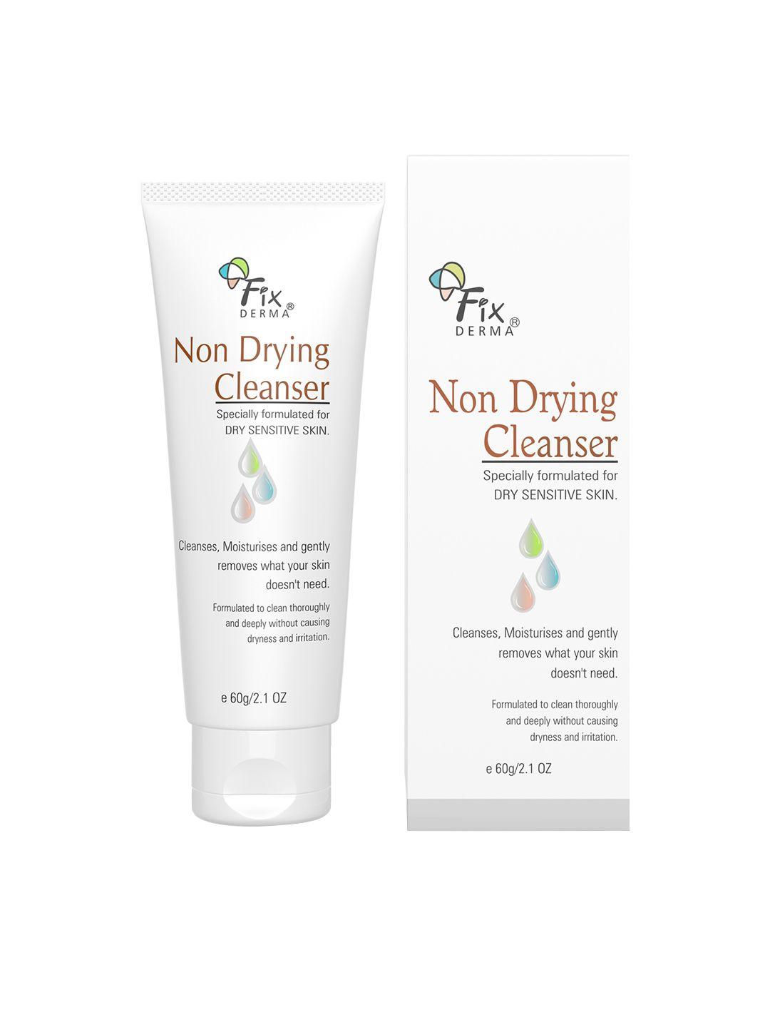 fixderma soap-free ph balanced non drying face cleanser for pore-refining - 60g