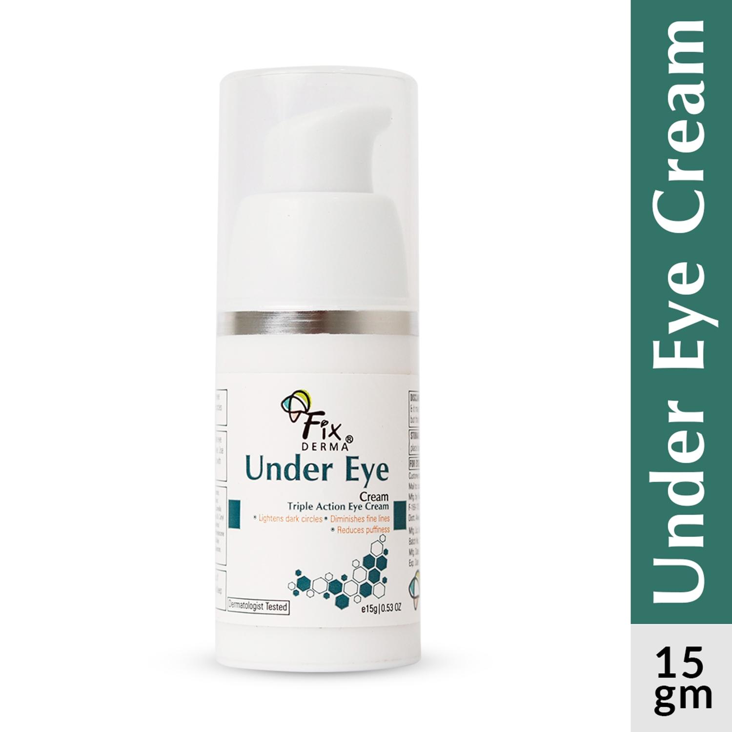 fixderma under eye triple action eye cream (15g)