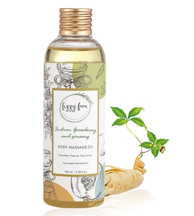 fizzy fern indian gooseberry & ginseng body massage oil - 100 ml