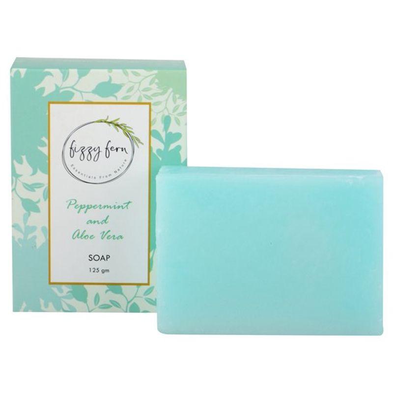 fizzy fern peppermint and aloe vera soap