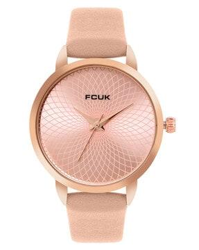 fk00023d women logo pattern analogue watch