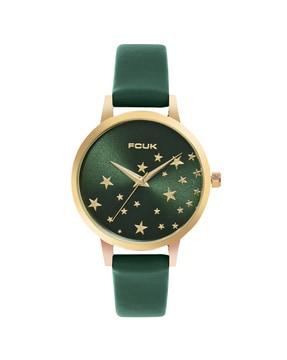 fk00024e analogue round-shaped wrist watch