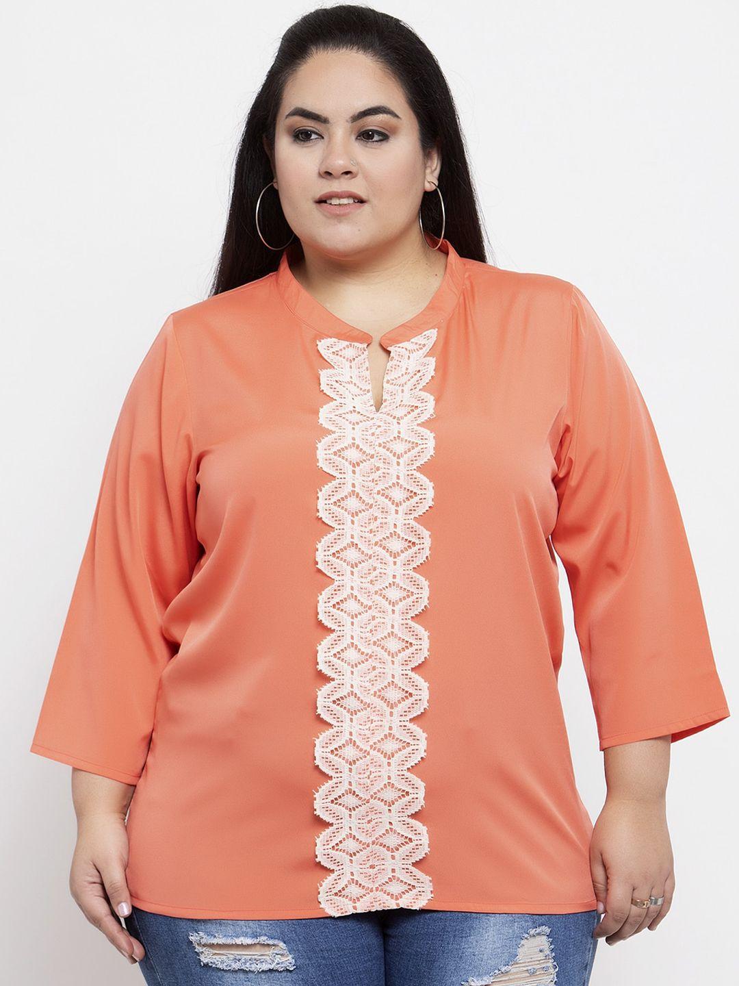 flambeur women orange solid top