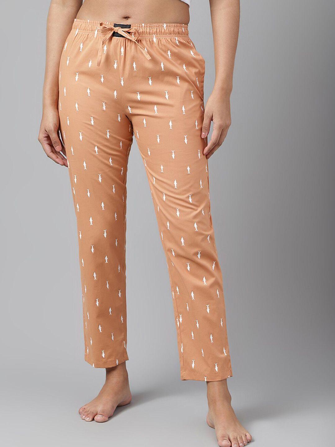 flamboyant pure cotton conversational printed lounge pants