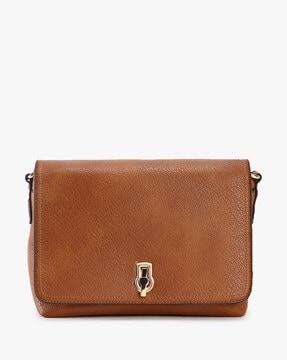 flapover shoulder bag with adjustable strap