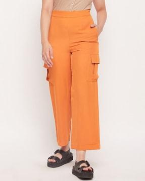 flare joggers with side pockets