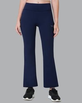 flared track pants with insert pockets