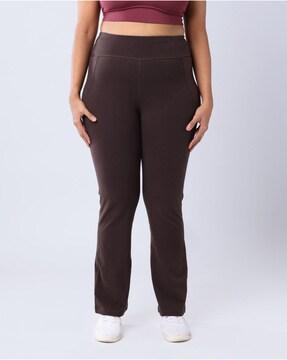 flared track pants with side & back pockets