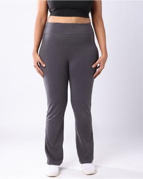 flared track pants with side & back pockets