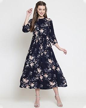 flared floral dress