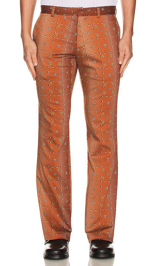 flared geometric pants