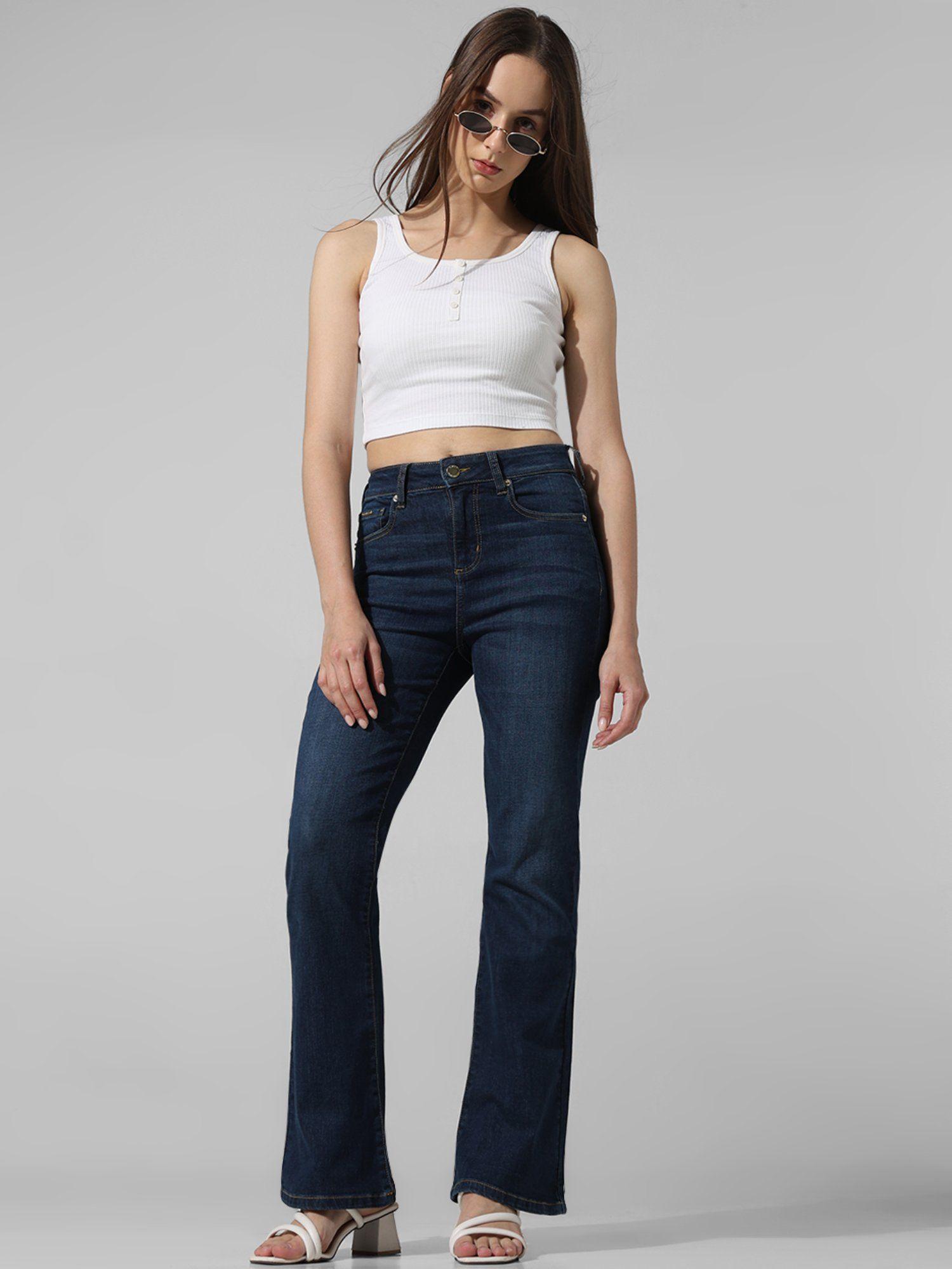 flared high waist jeans