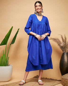 flared kurta & palazzos set