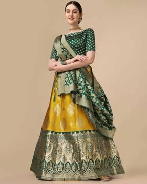 flared lehenga choli set with dupatta