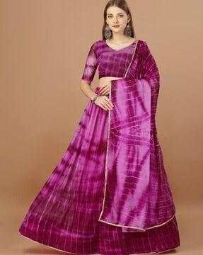 flared lehenga choli set with dupatta