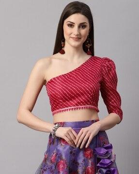 flared lehenga choli set with latkans