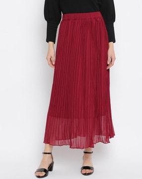 flared maxi skirt