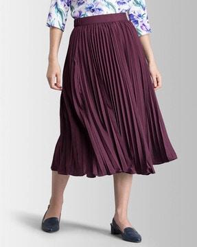 flared midi skirt