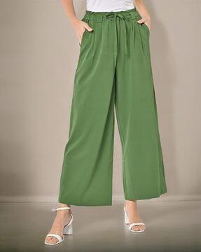 flared palazzos with insert pockets