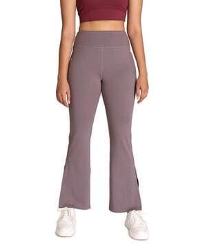 flared pants with elasticated waistband