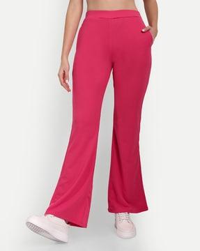 flared pants with insert pockets
