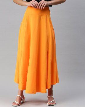 flared skirt with back tie-up