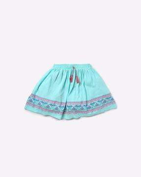 flared skirt with elasticated waist