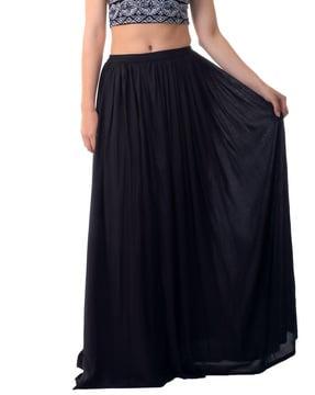 flared skirt with elasticated waist