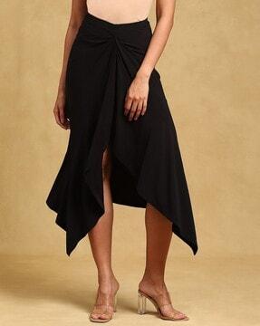 flared skirt with elasticated waist